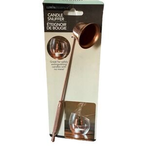 Luminessence Candle Snuffer 8.5"  Extinguish Candles Safety Rose Gold NEW
